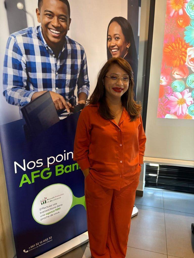 Formatrice G.Works Group lors d'une intervention chez AFG Bank Madagascar