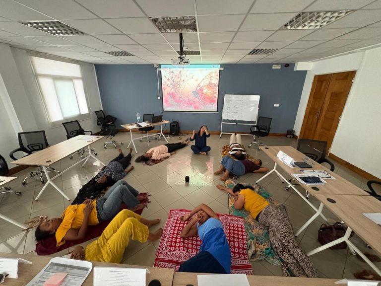 Séance de bien-être intégrée à une formation G.Works Group